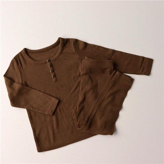 Baby Kids Pajamas Sets Girl Boy Sleepwear Suit Autumn Kids - Amazitshop