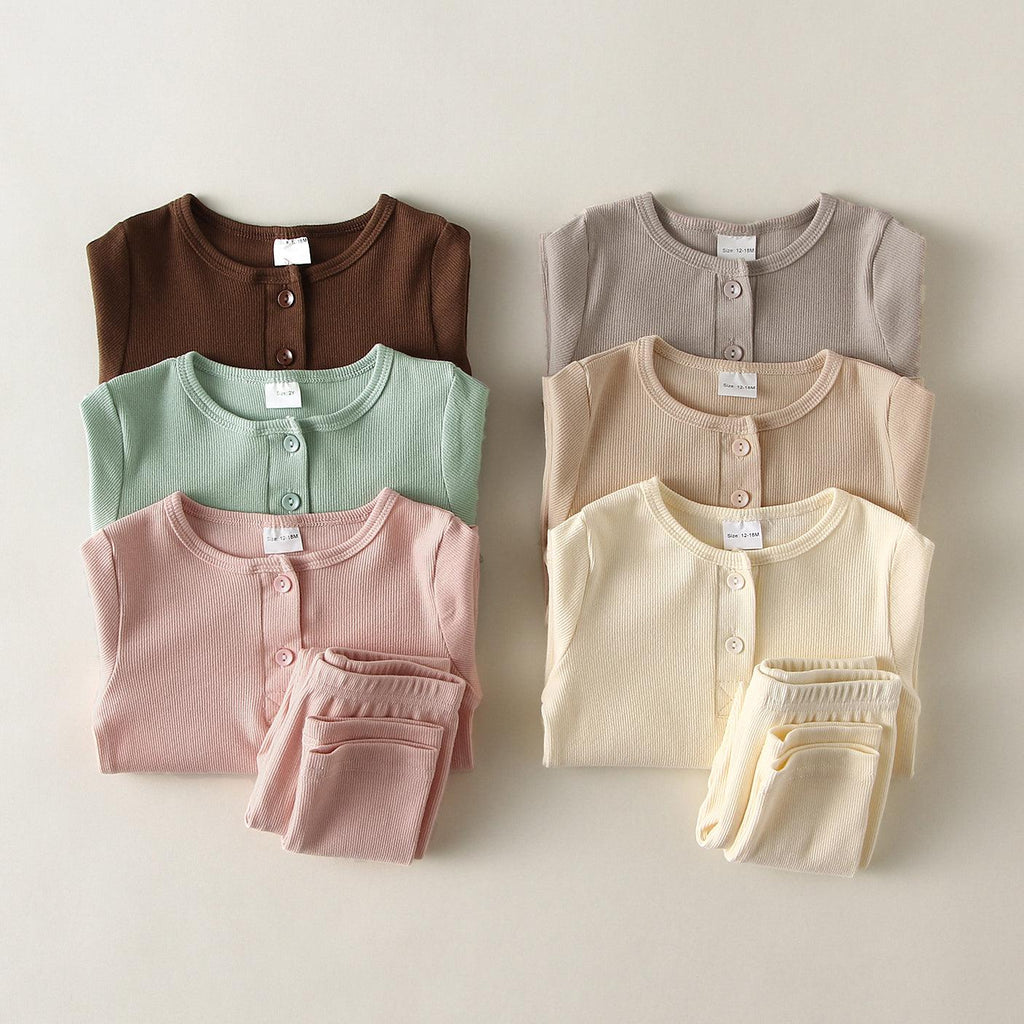 Baby Kids Pajamas Sets Girl Boy Sleepwear Suit Autumn Kids - Amazitshop