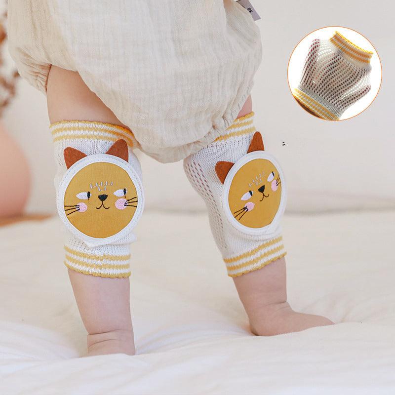 Baby Knee Pads Summer Mesh Breathable Baby Toddler Crawling Socks Leggings Elbow Pads Kids Children's Knee Sets - Amazitshop