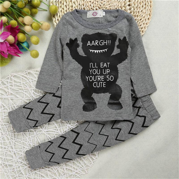 Baby Loungewear Long - sleeved Baby Cotton Suit - Amazitshop