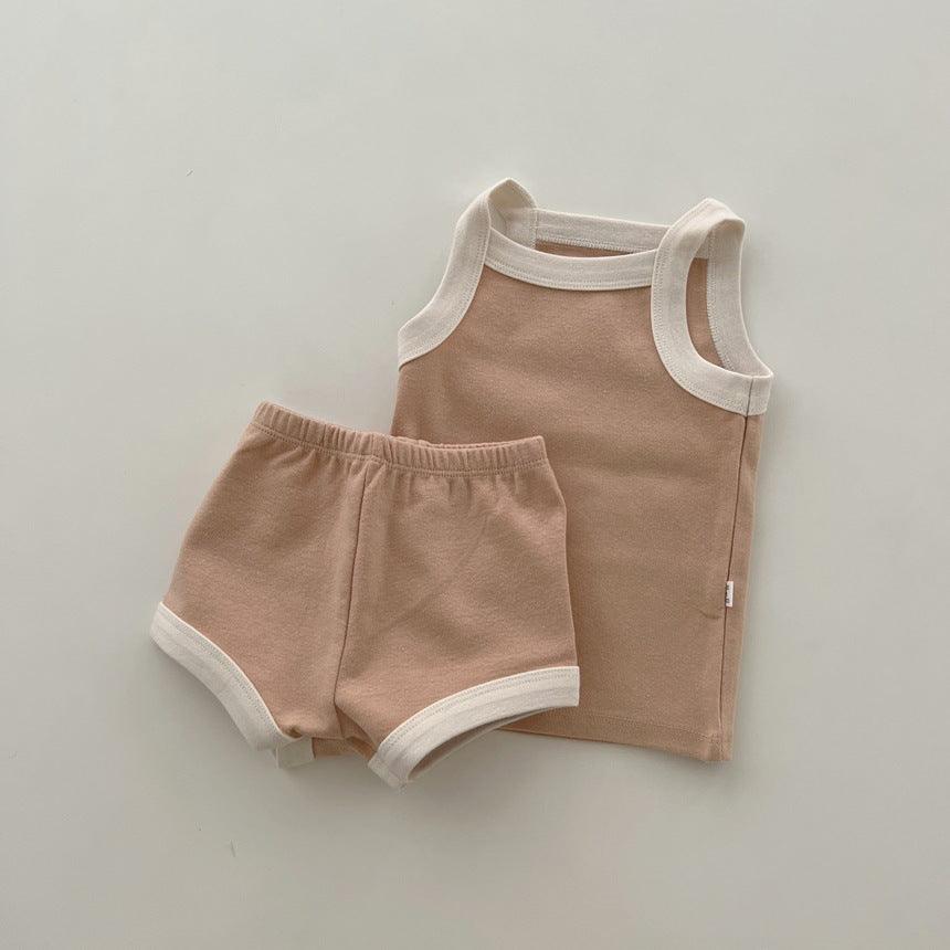 Baby Loungewear Summer Casual Sling Suit - Amazitshop