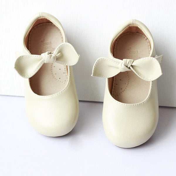 Baby Retro Kids Leather Shoes Girls Single Shoes - Amazitshop
