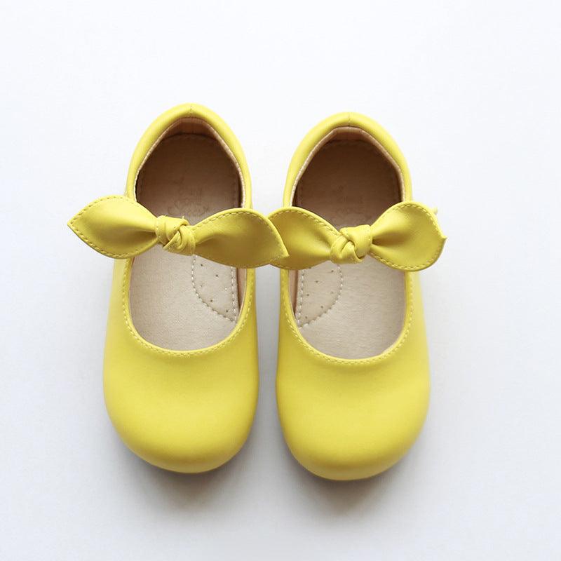 Baby Retro Kids Leather Shoes Girls Single Shoes - Amazitshop