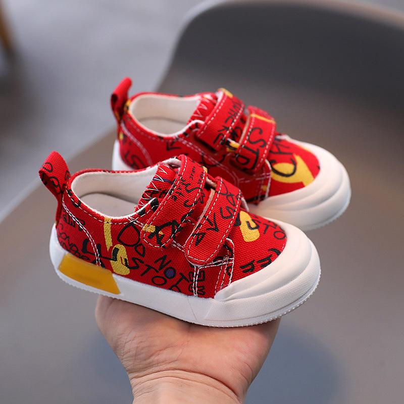 Baby Shoes 0 - 2 Years Old 1 Kids Canvas Shoes Boys Sneakers - Amazitshop