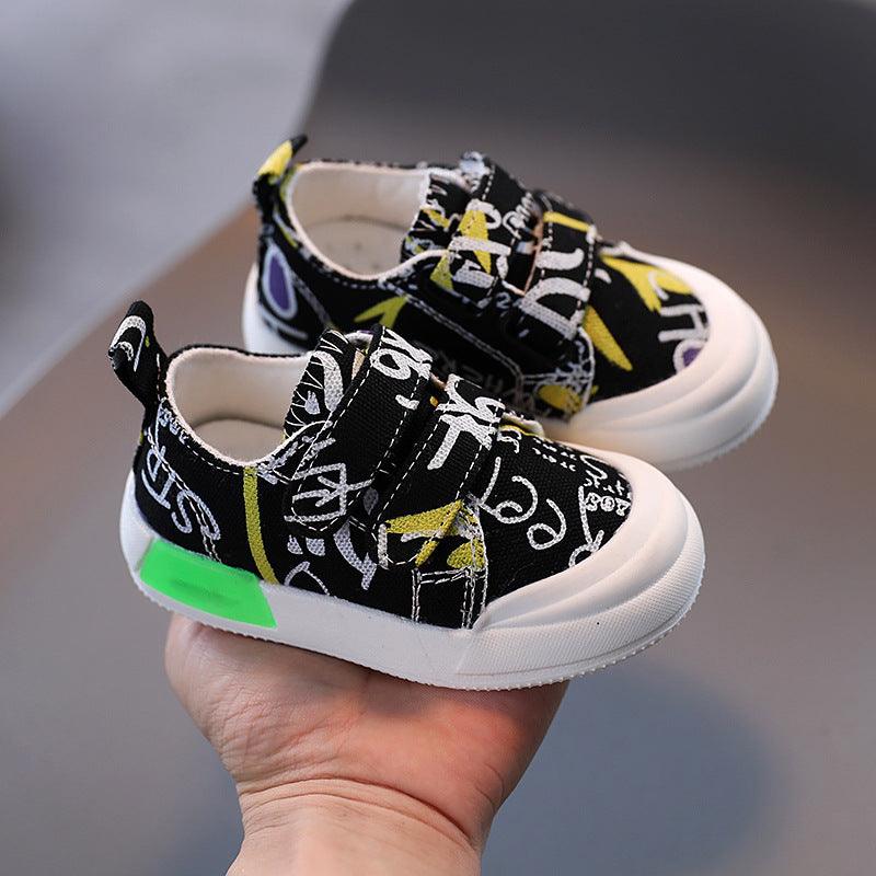 Baby Shoes 0 - 2 Years Old 1 Kids Canvas Shoes Boys Sneakers - Amazitshop