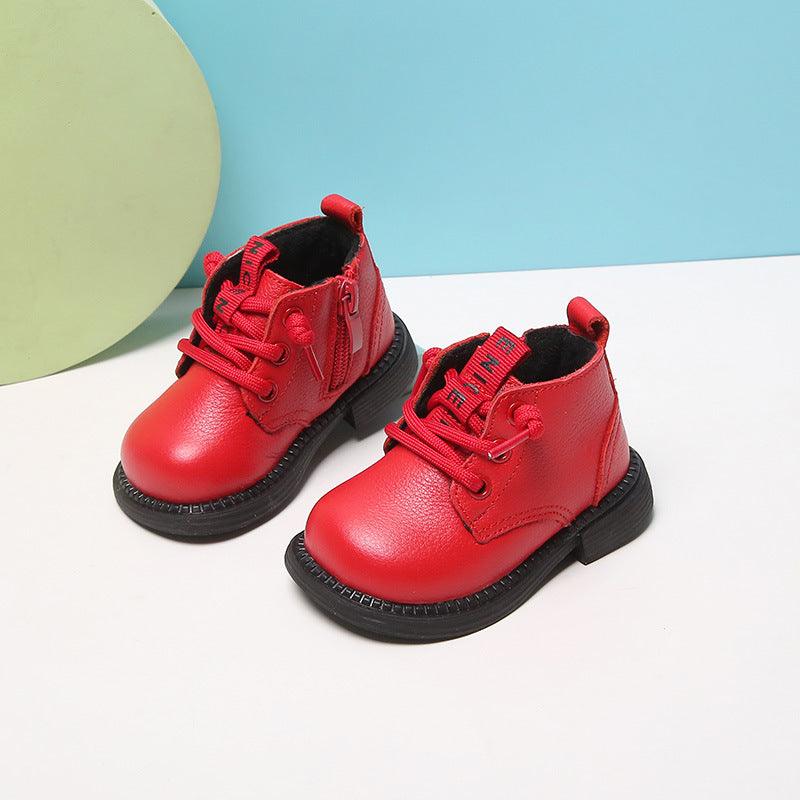 Baby Soft - soled Toddler Shoes Boys' Short Winter Children's Boots - Amazitshop
