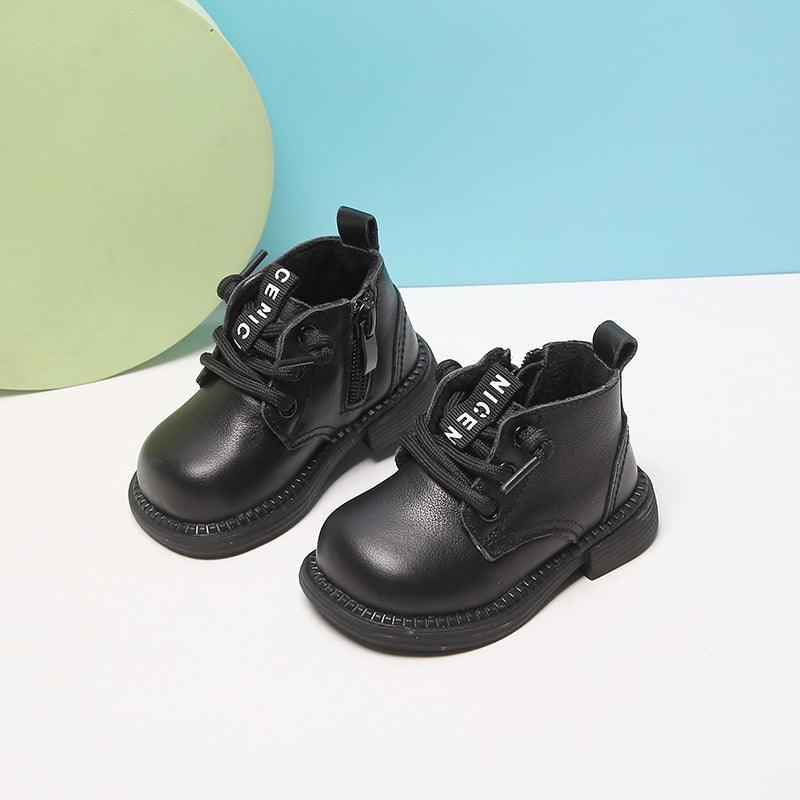 Baby Soft - soled Toddler Shoes Boys' Short Winter Children's Boots - Amazitshop