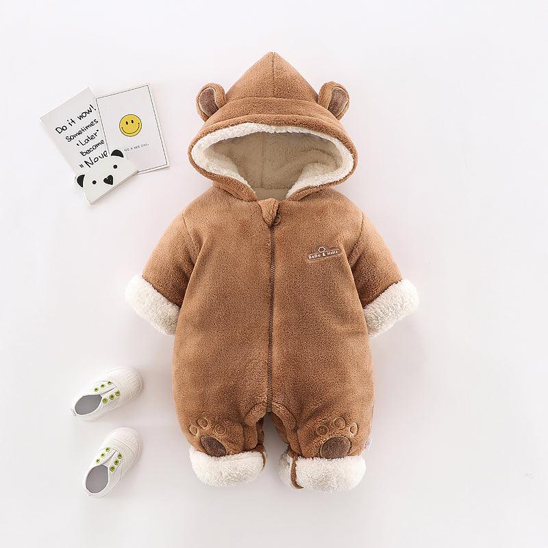 Baby Thickened Cotton Clothes Outwear Suit - Amazitshop