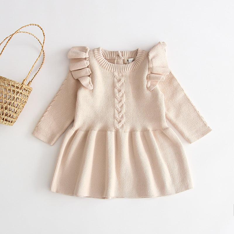 Baby warm dress knit sweater - Amazitshop
