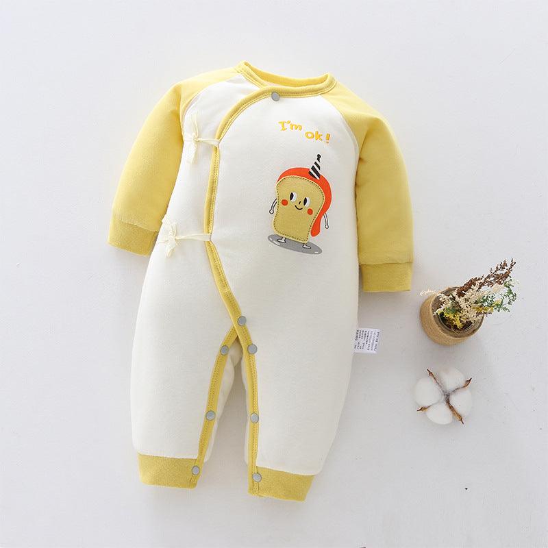 Baby warm one - piece clothes spring, autumn and winter - Amazitshop