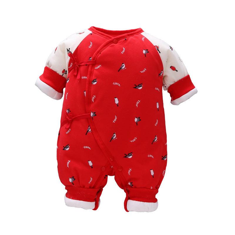 Baby warm one - piece clothes spring, autumn and winter - Amazitshop
