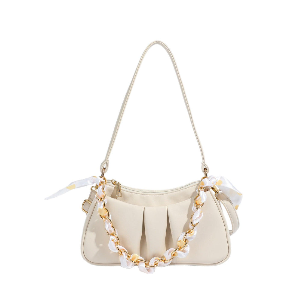 Bag Western Style Folds Shoulder Bag Net Red Chain Handbag - Amazitshop