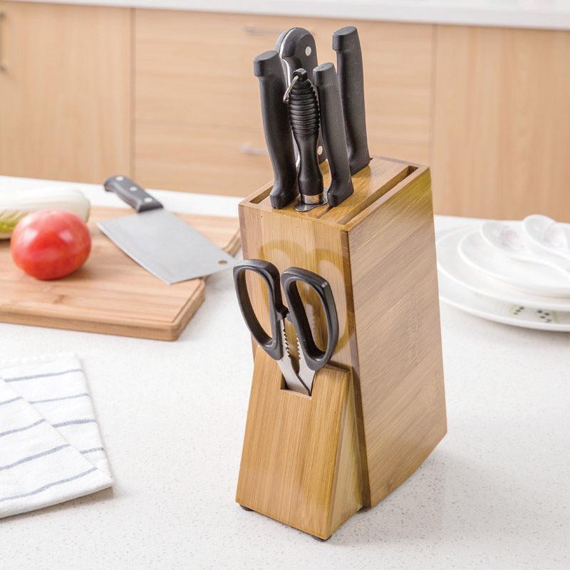 Bamboo Kitchen Accessories Storage Knife Holder - Amazitshop