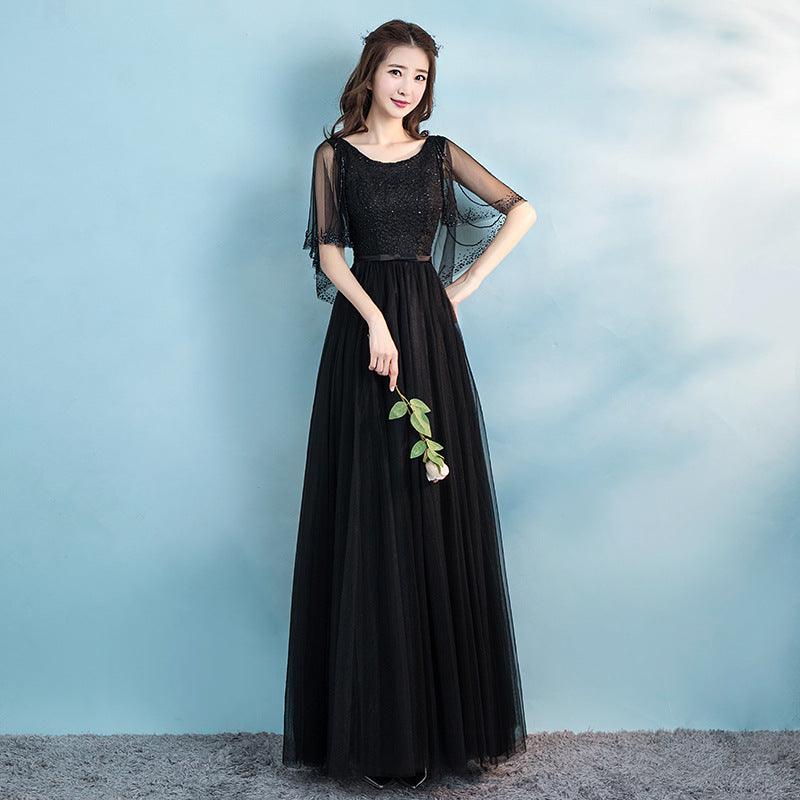Banquet Evening Dress Female Spring New Fashion Annual Meeting Host Dress Chorus Performance Long Dress - Amazitshop