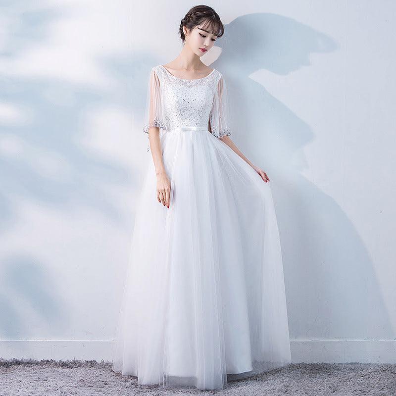 Banquet Evening Dress Female Spring New Fashion Annual Meeting Host Dress Chorus Performance Long Dress - Amazitshop