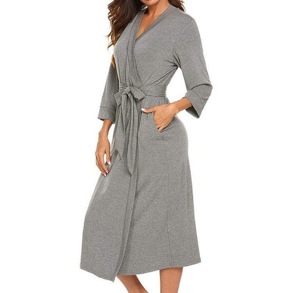 Bathrobe Silk Pajamas Nightwear Women Nightclothes - Amazitshop