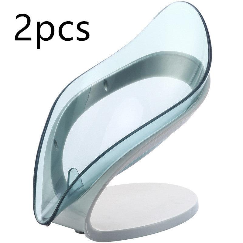 Bathroom Soap Holder Leaf Shape Soap Box Kitchen Dish Storage Box Non - slip Drain Soap Storage Case Container Bathroom Accessorie - Amazitshop