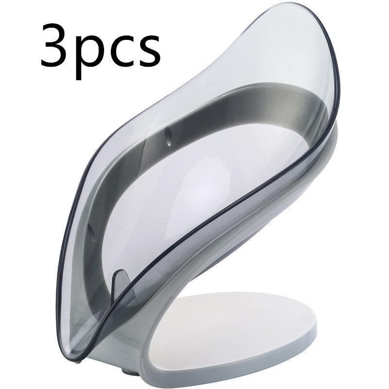 Bathroom Soap Holder Leaf Shape Soap Box Kitchen Dish Storage Box Non - slip Drain Soap Storage Case Container Bathroom Accessorie - Amazitshop