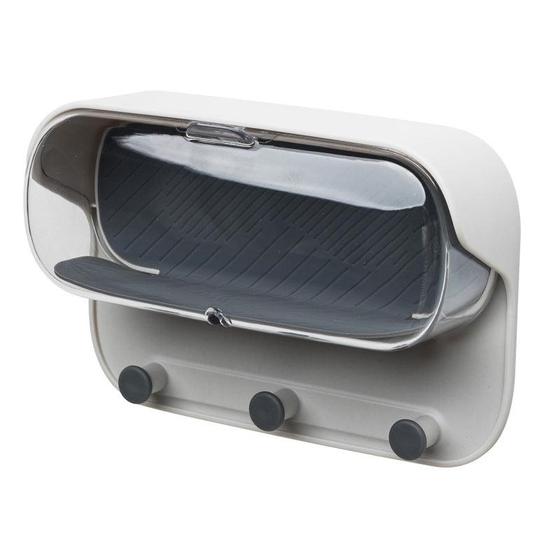 Bathroom Wall Holder Punch - free Wall - mounted Convenient Practical Washroom Glasses Storage Box Clothes Key Organizer Accessories - Amazitshop
