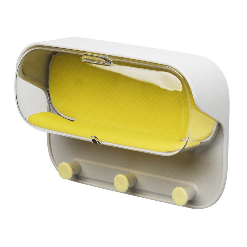 Bathroom Wall Holder Punch - free Wall - mounted Convenient Practical Washroom Glasses Storage Box Clothes Key Organizer Accessories - Amazitshop