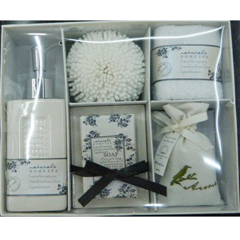Bathrooms suit, bathing suit, pottery and bathroom, five pieces of bathroom accessories bath gift box wholesale - Amazitshop