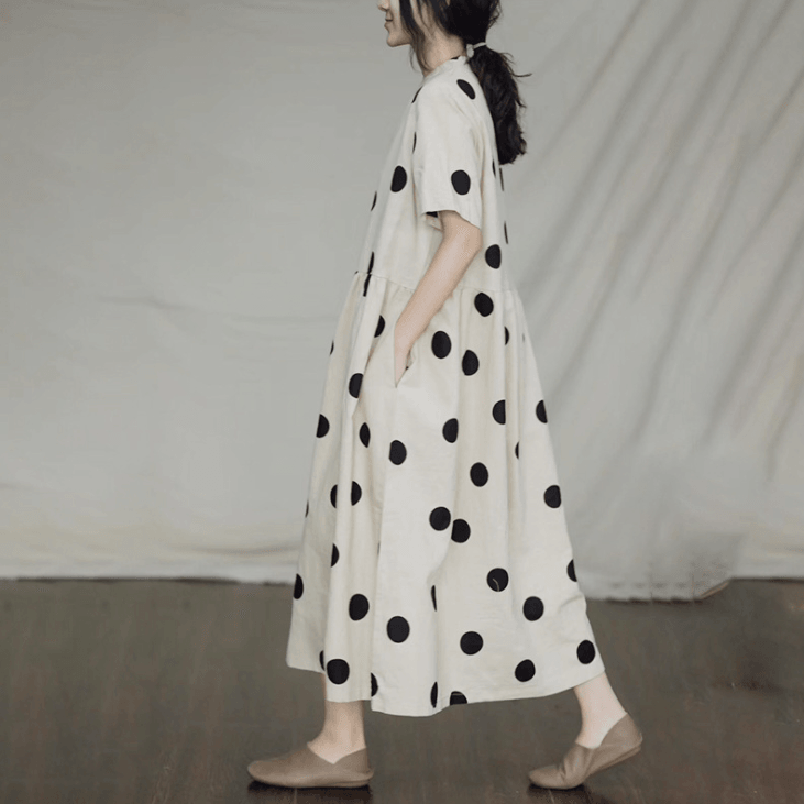 Beach Dress Summer V - Neck High Waist Printed Midi Sweet Elegant Dresses Female Vacation Dress - Amazitshop