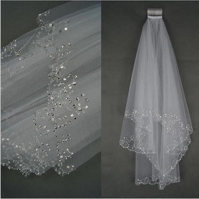 Beaded sequin wedding dress - Amazitshop