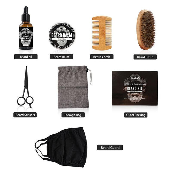 Beard Growth Kit For Men Hair Enhancer Thicker Mustache Grooming - Amazitshop