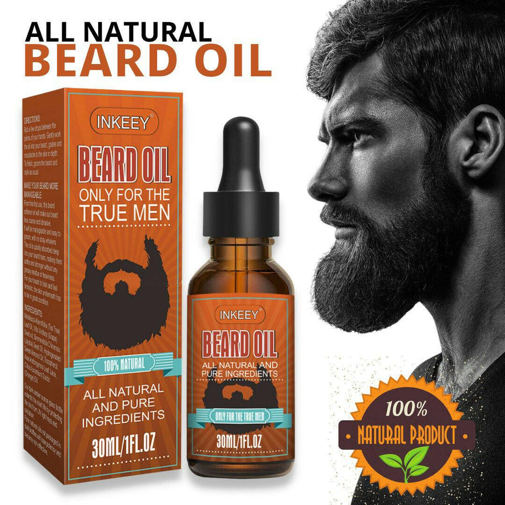 Beard Oil For MEN Hair Growth Oil Serum Mustache Grooming Growing Moisturizer US - Amazitshop