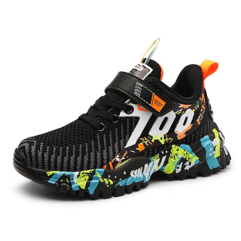 Big Kids Breathable Mesh Shoes Fashion Casual Kids Sports Shoes Summer - Amazitshop