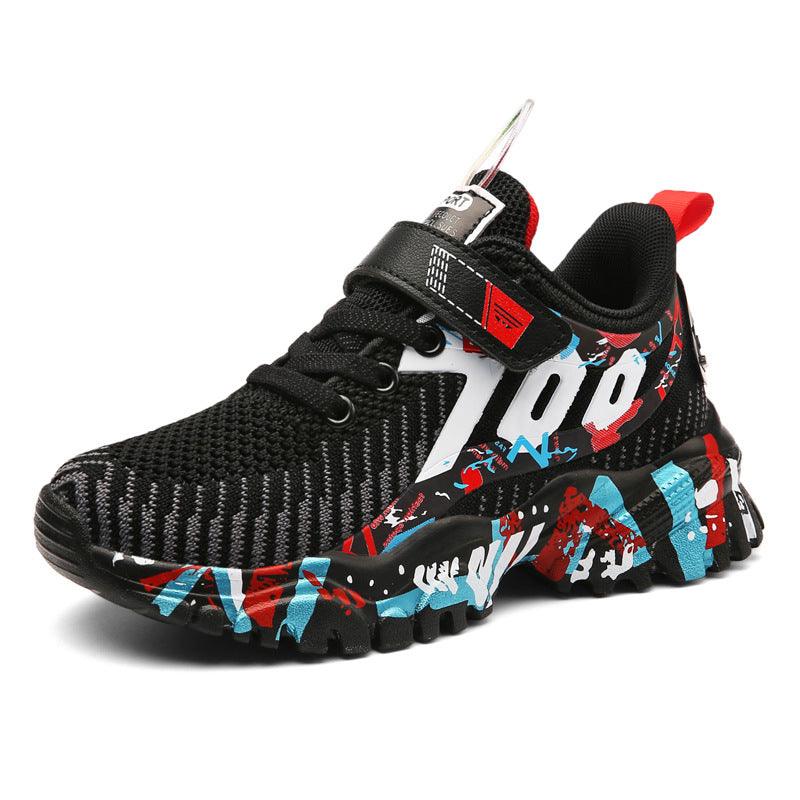 Big Kids Breathable Mesh Shoes Fashion Casual Kids Sports Shoes Summer - Amazitshop