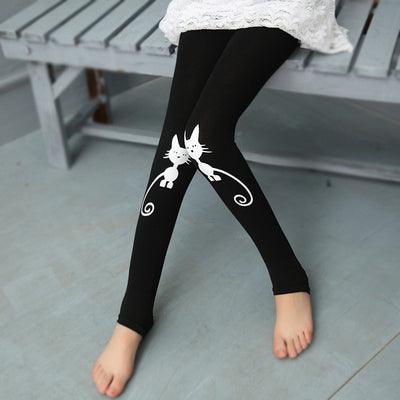 Big Kids' Cotton Stretch Leggings - Amazitshop