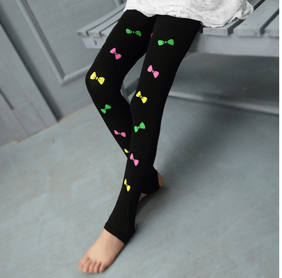 Big Kids' Cotton Stretch Leggings - Amazitshop