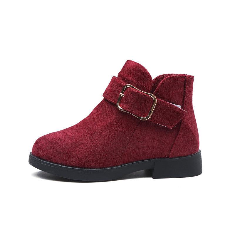 Big kids suede leather boots - Amazitshop