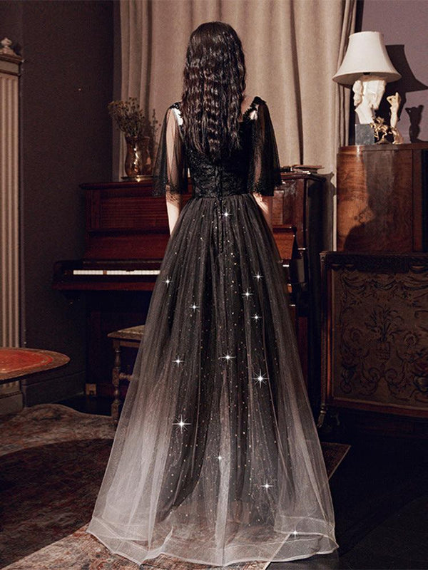 Black Annual French Dinner Dresses - Amazitshop