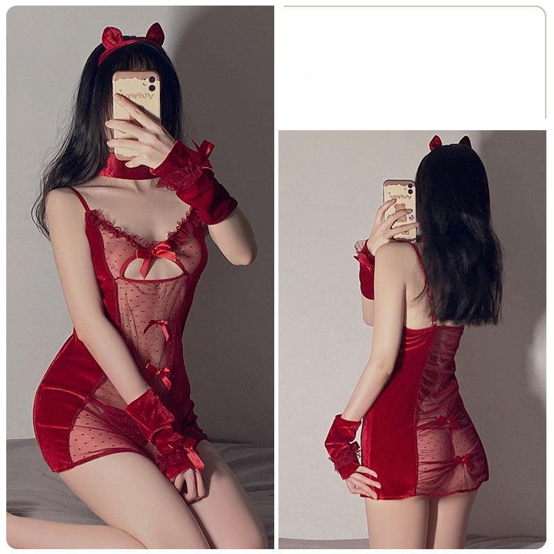 Black Mesh Sheer Foreplay Erotic Lingerie - Amazitshop