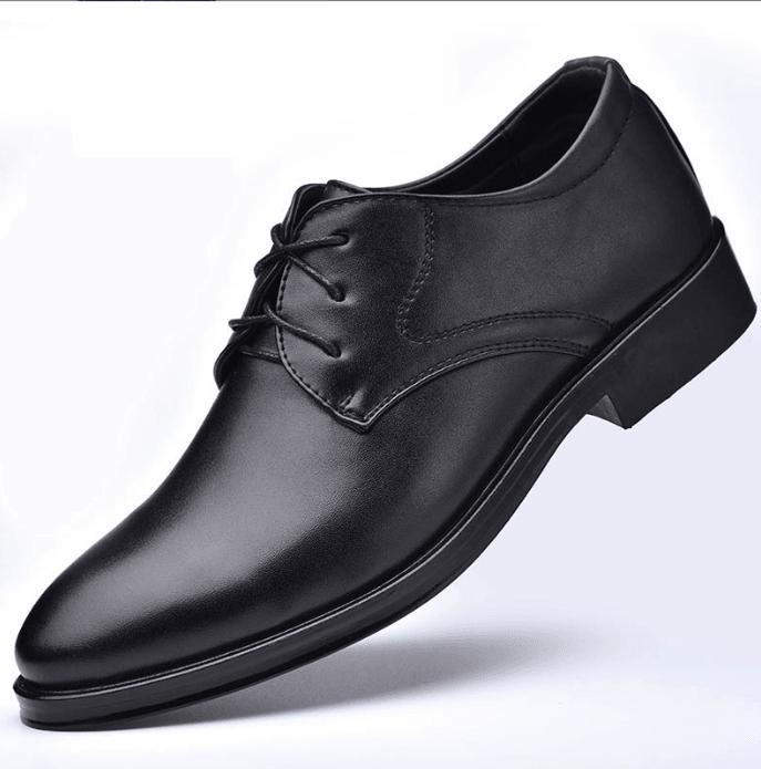 Black Shoes With Pointed Toe For Men - Amazitshop