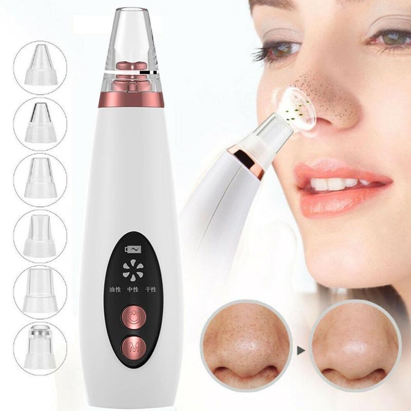 Blackhead Pore Vacuum Cleaner Nose Cleanser Blackheads Remover Blackhead Acne Removal Button Face Suction Beauty Skin Care Tool - Amazitshop