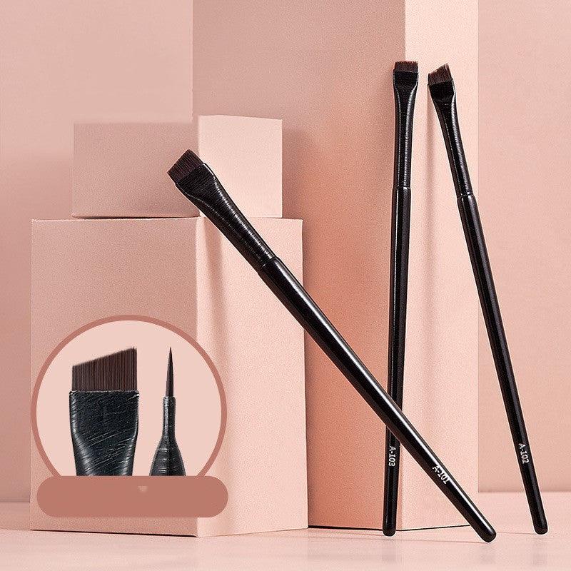 Blade Oblique Head Eyebrow Brush Superfine Flat Head Eyeliner Brush - Amazitshop