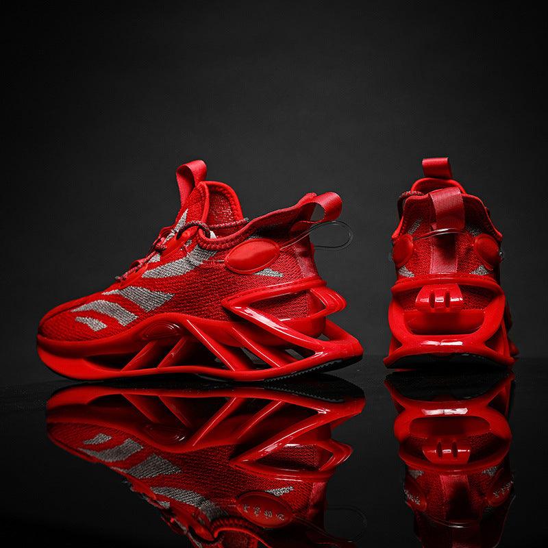 Blade Shoes Men"s New Men"s Shoes Spring Breathable White Shoes Versatile Fashionable Shoes Sshock Absorption Running Mesh Sports Shoes - Amazitshop