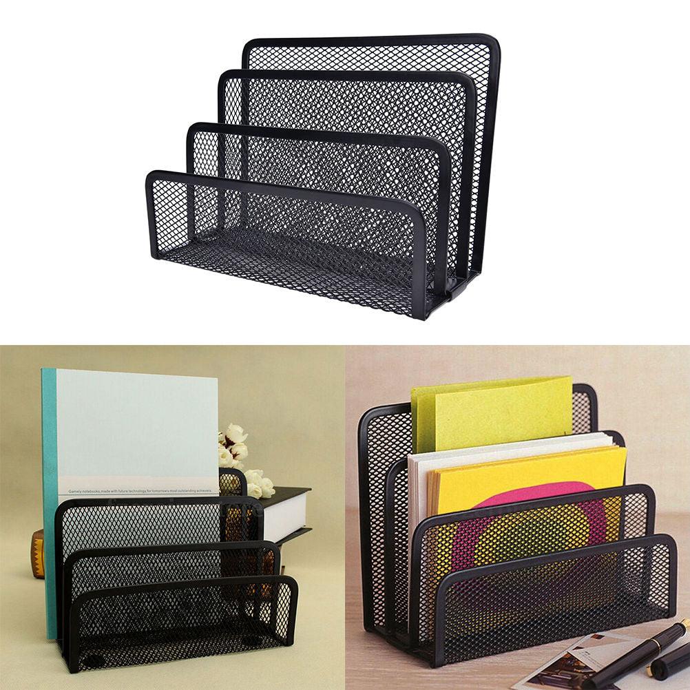 Book Shelves Desk - Organizer Office Mesh Home Metal 1pcs - Amazitshop