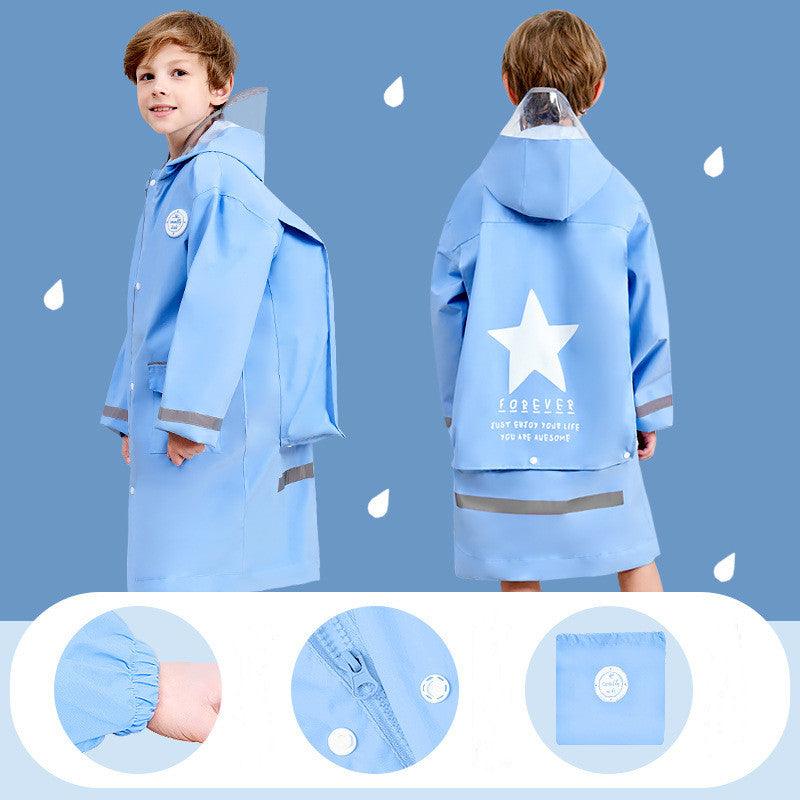 Boy Rain Gear Kindergarten Girl Rain Poncho - Amazitshop