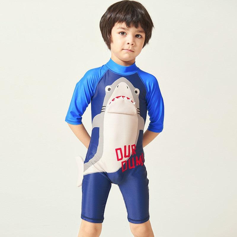 Boy Student Baby One Piece Swimsuit Surf Suit - Amazitshop