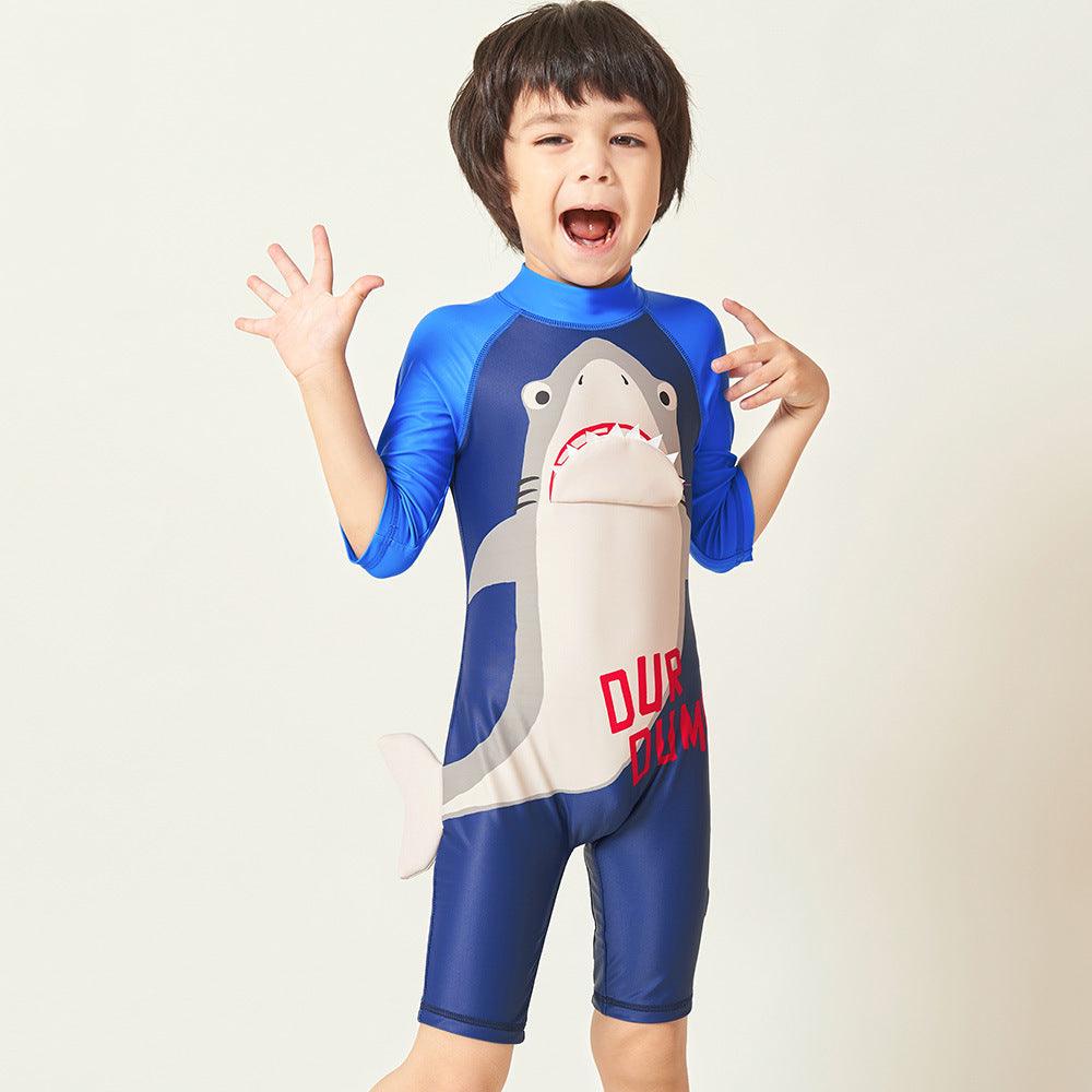 Boy Student Baby One Piece Swimsuit Surf Suit - Amazitshop
