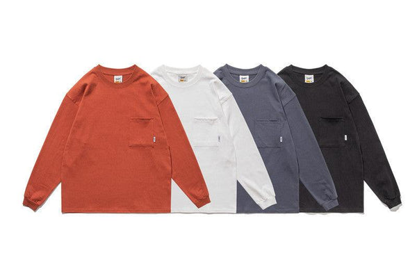 Boys All - match Solid Color Multi - pocket Pullover Jacket - Amazitshop