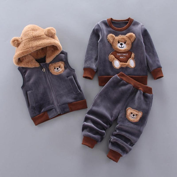 Boys And Girls Fashion Casual Three Pieces Set - Amazitshop