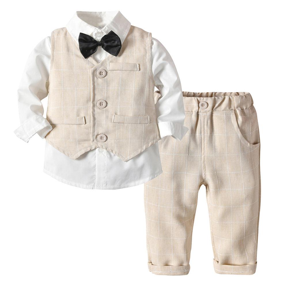 Boys Autumn Clothing Children's Suit Three - piece Set - Amazitshop