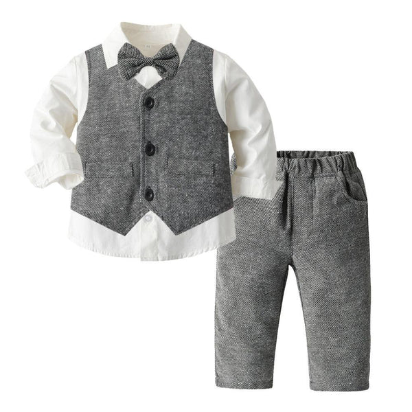 Boys Autumn Clothing Children's Suit Three - piece Set - Amazitshop