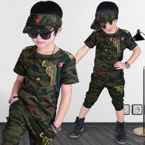 Boys Clothing Sets 2014 Fashion Summer Solid Cotton - Amazitshop