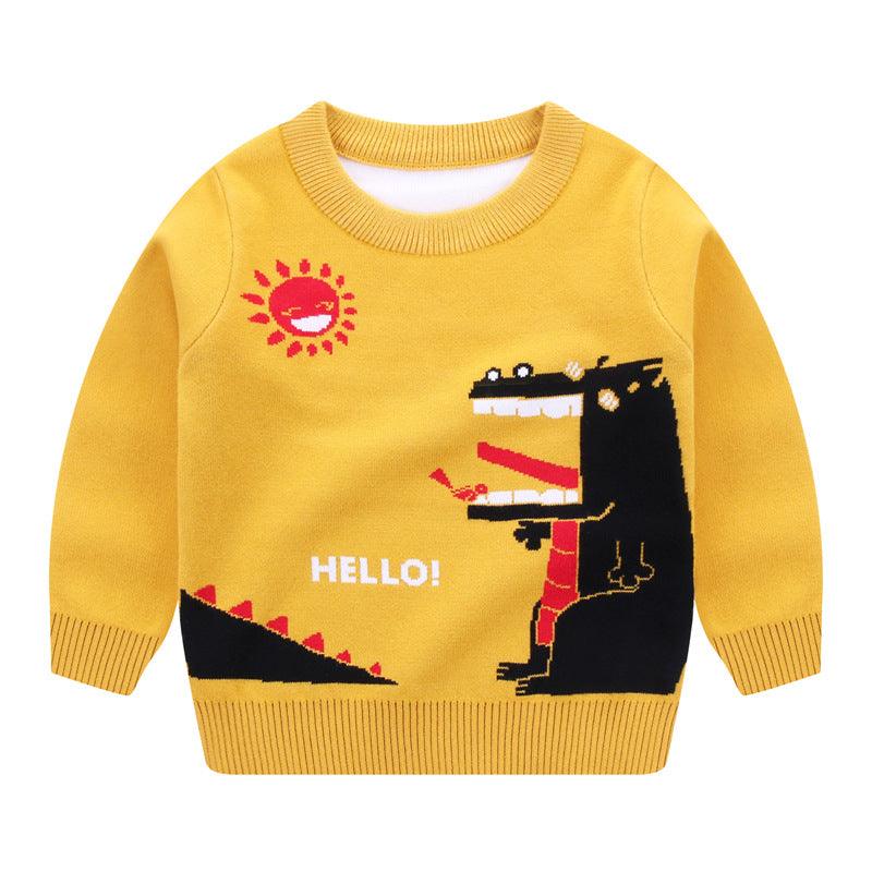 Boys cotton double - layer trendy fan warm sweater - Amazitshop